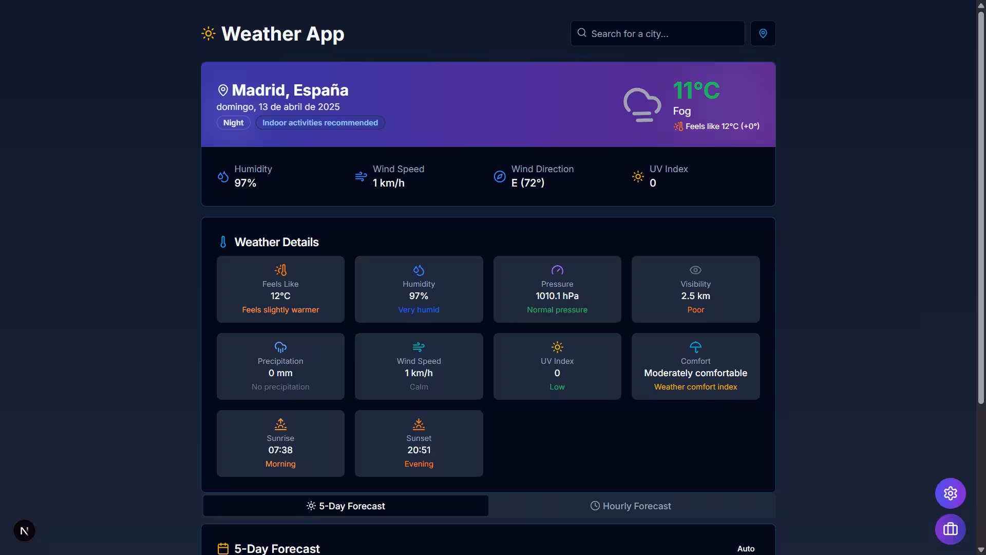 🌤️ Weather App